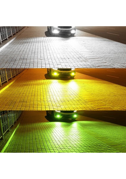H11 Stili Sarı Braveway H4 LED Far H7 LED Araba Ampul H1 H3 H Hb3 Hb4 H11 LED Sis Lambası 12V 3000K 6000K 8000K Beyaz Sarı Yeşil (Yurt Dışından)