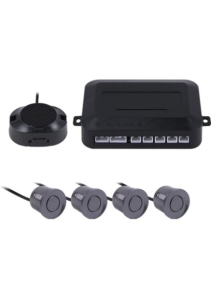Gri Park Sensörü Otopark Kiti Buzzer Sensörleri Ters Yedekleme Radar Sesli Uyarı Göstergesi Prob Sistemi 12V 7 Renk (Yurt Dışından)