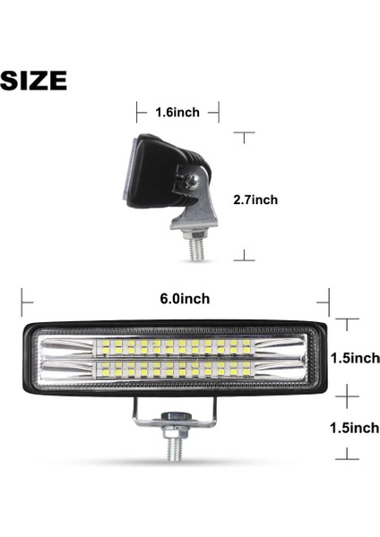 2 Adet 72W Sis Lambası Stili Nlpearl 12V 24V LED Çalışma Işığı Bar Otlight LED Sis Farları Moto Offroad Atv Için 4x4 Traktör Kamyon Araba Barra LED Far (Yurt Dışından) indirimleri