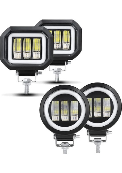 Sarı Stil D Lens LED Çalışma Işığı Niva 4x4 Offroad Bar Araba 4WD Kamyonlar Atv Suv Römork Offroad Motosiklet Su Geçirmez Sürüş Işıkları (Yurt Dışından) fırsatları