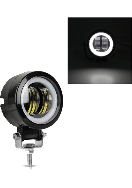 1x Beyaz Halka Stili Iw Su Geçirmez Yuvarlak LED Angel Eyes Işık Çubuğu 12V 24V 6500K Beyaz Mavifor Motosiklet Offroad LED Çalışma Işığı (Yurt Dışından)