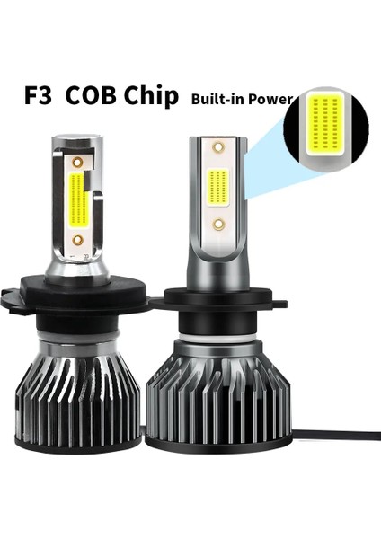 H11 Stili Dahili Güç Infitary H7 LED H1 H H4 LED Araba Far 72W Lm Oto Far Ampul Sis Farları Beyaz 6500K 12V Lamba (Yurt Dışından)