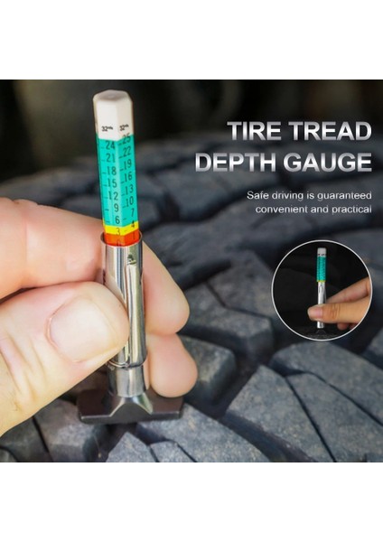 1 Adet Tarzı Araba Kamyon Lastiği Diş Ölçer Taşınabilir Lastik Derinlik Test Cihazı Kodlu Metrik Ölçer Ölçümü Evrensel Metrik Lastik Kalınlığı Algılama (Yurt Dışından) modelleri