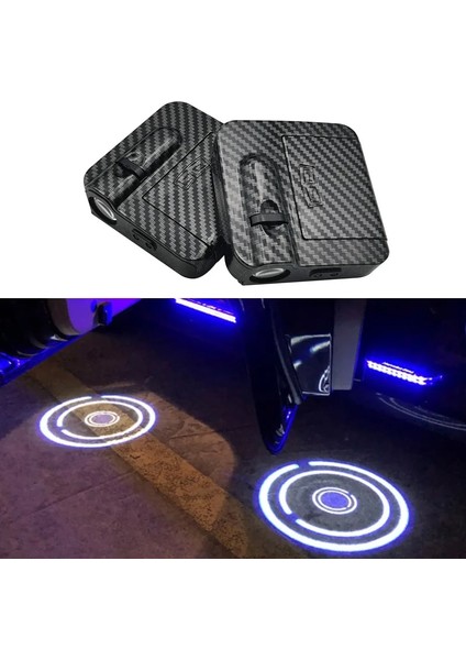 2 Adet Tarzı C Kablosuz LED Araba Kapısı Karşılama Işığı Lazer Projektör Logosu Hayalet Gölge Işıkları Evrensel Yapıştır Araba Kapısı Dekoratif Lamba Aksesuarı (Yurt Dışından) fiyatları