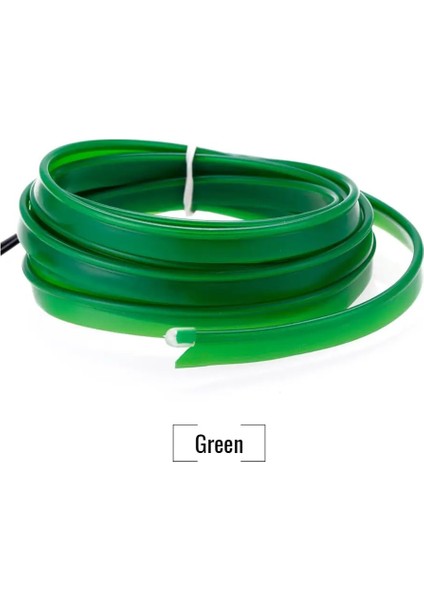 5 Milyon Stili Yeşil DC12V LED Dekoratif Şeritler Tüp Kablo Esnek Neon Işık Kızdırma Dize Işık Araba Dekorasyon Için Iç Atmosfer Lambası (Yurt Dışından)
