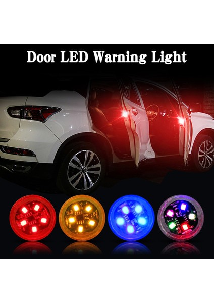 Mavi1 Parça Evrensel LED Araba Açılış Kapısı Güvenlik Uyarısı Çarpışma Önleyici Işıklar Manyetik Sensör Flaş Flaş Işığı Dönüş Sinyali Park Işığı (Yurt Dışından) indirimleri