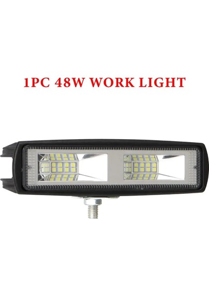 1 Adet Tarzı 48W LED Far Çalışma Çubuğu LED Bar Sis Lambası Motosiklet Kamyon Tekne Traktör Römork Off Road Çalışma Işığı LED (Yurt Dışından)