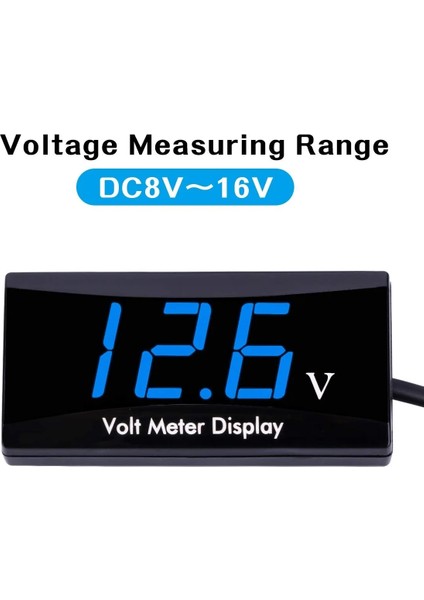 Mavi Işık Stili Mini LED Ekran Dijital Voltmetre Monitör Paneli Volt Voltaj Ölçer Test Cihazı Ters Bağlantı Koruması 12V Araba Motosikleti Için (Yurt Dışından) modelleri