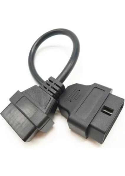 30CM Tarzı Uzun cm Araba Obd2 Uzatma Kablosu Obdıı Obd 2 Eobd Kadın Araba Teşhis Aracı Için Erkek Konektörü Uzatın (Yurt Dışından) fırsatları