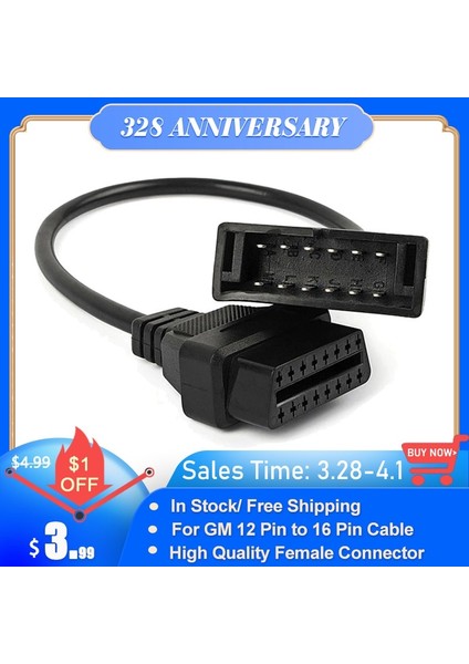 Opel 10 Pin Stili Için Gm Için Otomatik Teşhis Kablosu Için Gm Için Mümkün Gm Araçlar Için Konnektör Obd 2 Yeni Otomatik Tarayıcı Adaptör Konektörü (Yurt Dışından)