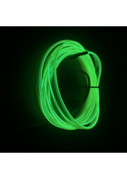 Beyaz Stil Kristal Yeşil Neon El Tel Dize Şerit Halat Tüp Işık Araba Dıy Projesi Için Esnek Ortam Işıkları Oto Dekoratif Aksesuarlar (Yurt Dışından)