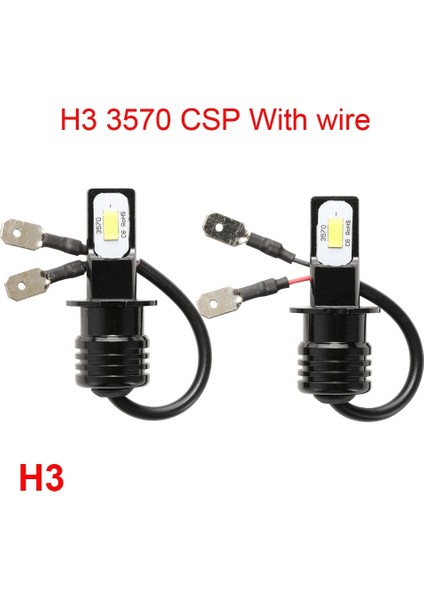 H3 Stili 12000K Mavi 2 Adet H7 H4 H11 H8 H1 H16 LED Araba Far Ampul Işın 24V 12V 80W Yüksek Güçlü Araba Sis Lambası 3000K 6000K Otomatik Far Lm (Yurt Dışından)