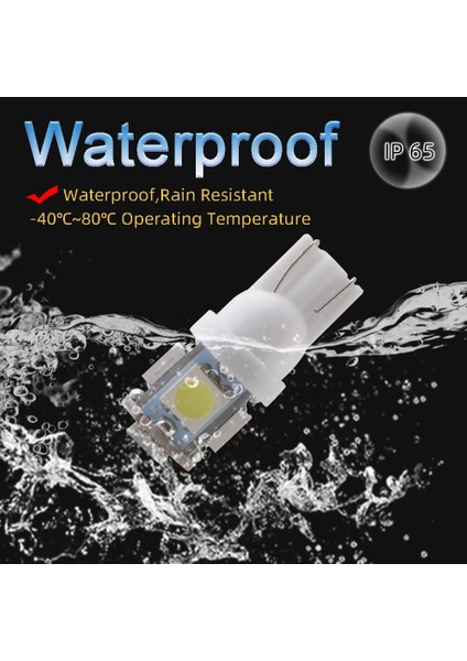 12V-10 Adet Tarzı Beyaz Dc 6V 6.3V 12V 24V W5W Smd LED Ampul Araba Okuma Işığı Pinball Pil Oyun Konsolu Gösterge Ampul Beyaz Kırmızı (Yurt Dışından)