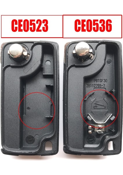 CE0536 Va2 Bıçak 3 Düğme Flip Katlanır Anahtar Kabuğu Peugeot Partneri Için VA2HU83 Blade Uzaktan Anahtar Kutu Fob CECE0523 (Yurt Dışından) fırsatları