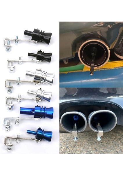 Gümüş M Stili 1 Adet Evrensel Ses Simülatörü Araba Turbo Ses Düdüğü Araç Tamir Cihazı Egzoz Borusu Turbo Ses Düdüğü Araba Turbo Susturucu (Yurt Dışından)