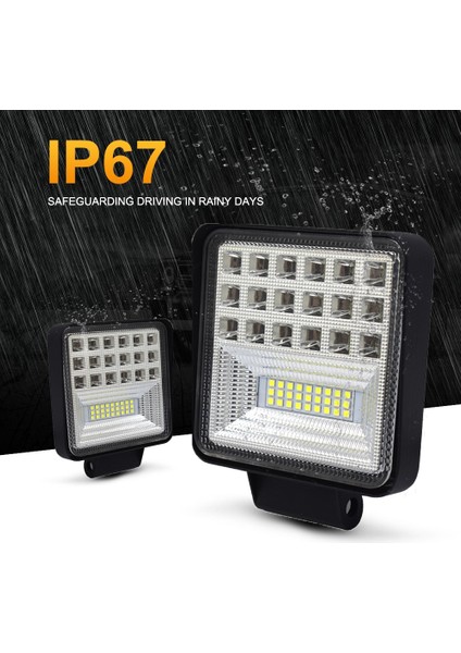 2 Adet 126W Sadece Beyaz Stil Nlpearl 4 '' Işık Barwork Işık 72W 126W Off-Road Traktörler Için LED Çalışma Işıkları Suv Kamyon Spot LED Işık Çubuğu Sis Lambası 12V 24V (Yurt Dışından) modelleri