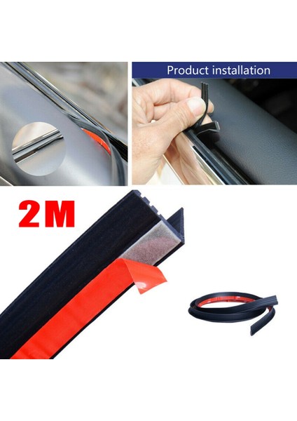 2m Araba Cam Sızdırmazlık Maddeleri Kapı Kanatlı Trim Kenar Kalıplama Conta Şerit Kauçuk V Şekli Bmw Golf Için Evrensel Weatherstrip Aksesuarları (Yurt Dışından)