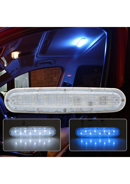 Mavi ve Beyaz Leepee Dome Araç Kapalı Tavan Lambası LED Araba Iç Okuma Işığı USB Şarj Oto Çatı Mıknatıs Lambası Araba-Styling Evrensel (Yurt Dışından) fırsatları
