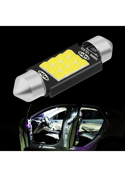 39MM Beyaz Yeni Festoon LED Ampul C5W C10W C3W Süper Parlak Araba Kubbe Işık Canbus Oto Iç Okuma Lambaları Beyaz 12V (Yurt Dışından) fiyatları