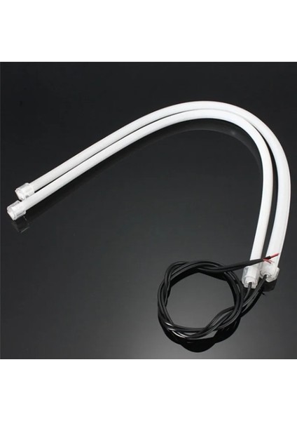 Mavi 30CM Drl Akan LED Şerit Araba Koşu Lambası Angel Eyes LED Tüp Şerit Gündüz Farları Esnek LED (Yurt Dışından)