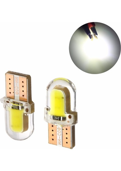 Yeşil LED W5W T W5W Cob 8smd LED Park Ampul Otomatik Kama Gümrükleme Lambası Canbus Silika Parlak Beyaz Lisans Ampuller (Yurt Dışından) modelleri