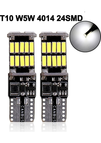 2 Adet T10 W5W 2x Araba Sinyal Lambası T15 W16W LED Ampul T10 W5W LED Işıklar Canbus Hata Yok Yüksek Güç Beyaz Dc 12V Geri Geri Park Lambaları (Yurt Dışından)