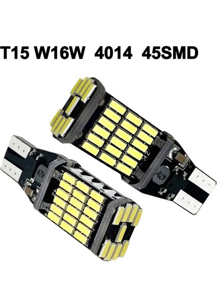 2 Adet T10 W5W 2x Araba Sinyal Lambası T15 W16W LED Ampul T10 W5W LED Işıklar Canbus Hata Yok Yüksek Güç Beyaz Dc 12V Geri Geri Park Lambaları (Yurt Dışından)