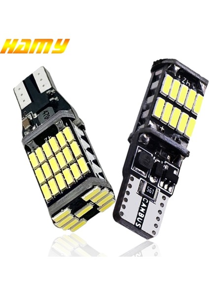 2 Adet T10 W5W 2x Araba Sinyal Lambası T15 W16W LED Ampul T10 W5W LED Işıklar Canbus Hata Yok Yüksek Güç Beyaz Dc 12V Geri Geri Park Lambaları (Yurt Dışından)