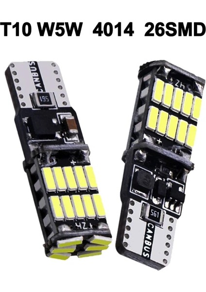 2 Adet T10 W5W 2x Araba Sinyal Lambası T15 W16W LED Ampul T10 W5W LED Işıklar Canbus Hata Yok Yüksek Güç Beyaz Dc 12V Geri Geri Park Lambaları (Yurt Dışından)