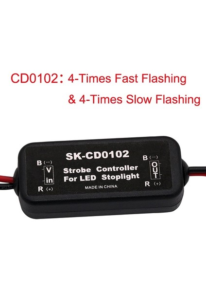 SK-CD0102 GS-100A Yeni Flaş Evrensel Flaş Kontrol Flaşör Modülü LED Fren Stop Işık Lambası Dc Için (Yurt Dışından)