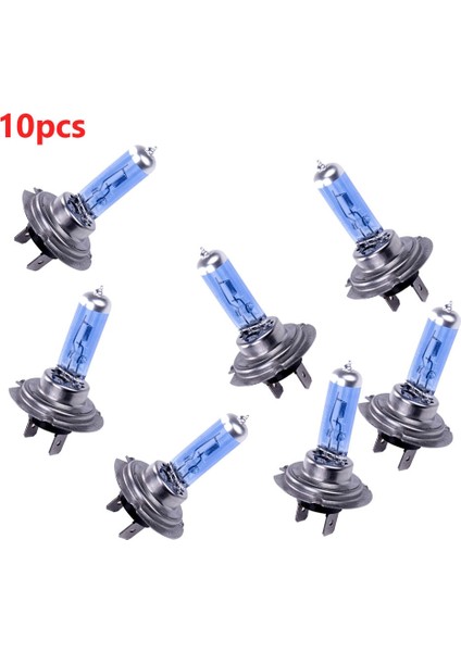 2X12V H7 100W 6000K Adet H7 100W 6000K Xenon Halojen Far Ampülleri Ultra-Beyaz Açık Mavi Kabarcıklar Araba Halojen Lamba Araba Far Ampulü (Yurt Dışından)
