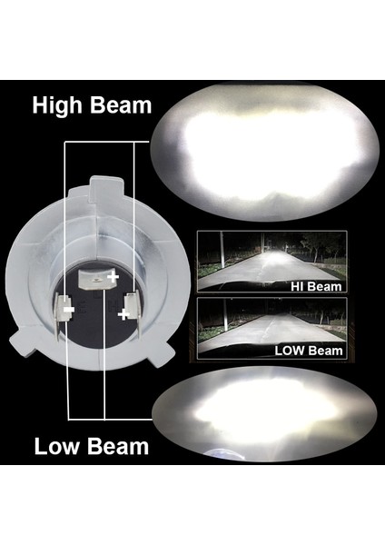 1 Adet Sarı 3000K Jaln7 H LED Far Ampul Hs1 Hb2 Dc 12V 24V Fighter H4 Araba Motosiklet Için LED Ampul Far K 3000K (Yurt Dışından)