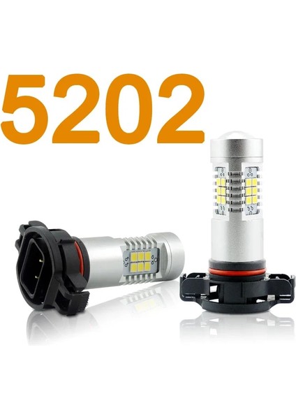 NO.5202 Boyutu Vanssı H8 H11 LED H Hb Hb PSX24W H16 LED Sis Ampulleri Lamlm 6000K Beyaz Dc (Yurt Dışından)