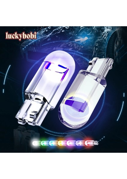 5 Adet Tarzı Sarı Işık 2 Adet W5W T10 LED Lamba Araba Ampul Epoksi Reçine Cob 12 V 6000 K 7 Renk Kama Plaka Lambası Kubbe Göstergesi Okuma Işığı Beyaz (Yurt Dışından) fiyatları