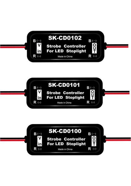 SK-CD0102 GS-100A Yeni Flaş Evrensel Flaş Kontrol Flaşör Modülü LED Fren Stop Işık Lambası Dc Için (Yurt Dışından)