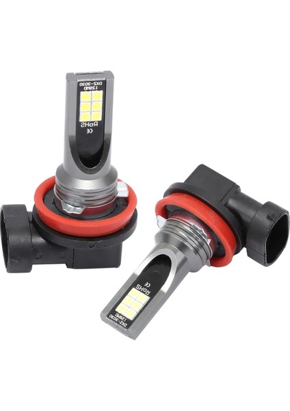 H3 Stili 3000K Altın 2 Adet LED H7 Far Ampul Cob Mini Araba Işık Lmbulb 80W H9 H11 H16 Hb3 Hb4 Kesme Hattı 12V 24V Araba Styling (Yurt Dışından)