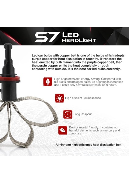 H9 Stili Plastik H7 Araba Far H4 LED H11 H1 H3 H27 Araba Işık Hb3 Hb Hb Hb4 12V 24V 60W 6000K Lm Luces LED Para Auto (Yurt Dışından)