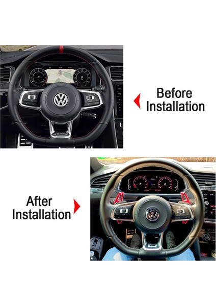 C Tipi Gümüş Stili Araba Direksiyon Dsg Shift Kürekler Uzatma Değiştiren Çıkartmalar Vw Volkswagen Golf7 Gtı R Rline Gte Gtd Mk7 Araba Aksesuarları (Yurt Dışından)