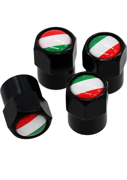 Italya Bayrağı Stili Hausnn ve Araba Tekerlek Lastik Vana Kapakları Kök Kapak Oto Styling Ulusal Bayraklar Vw Suzuki Bmw Audi Fıat Mazda Toyota (Yurt Dışından)