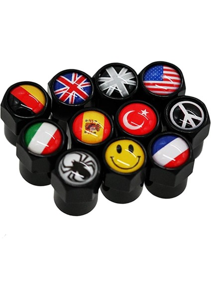 Italya Bayrağı Stili Hausnn ve Araba Tekerlek Lastik Vana Kapakları Kök Kapak Oto Styling Ulusal Bayraklar Vw Suzuki Bmw Audi Fıat Mazda Toyota (Yurt Dışından) fiyatları