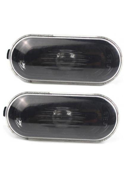 Siyah Stil De Marker Light Housing Accessory Replacement Oval External Warning Clearance Lamp Bezel 1j For Bora Golf 4 Mk4 98 (Yurt Dışından)