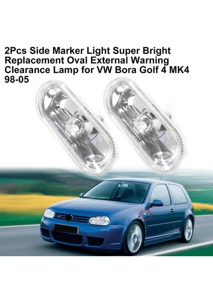 Siyah Stil De Marker Light Housing Accessory Replacement Oval External Warning Clearance Lamp Bezel 1j For Bora Golf 4 Mk4 98 (Yurt Dışından) fiyatları