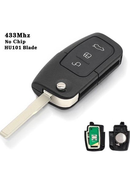 Çip HU101 Stili Olmadan Keyyou Sorun 433MHZ 4dd Uzaktan Anahtar Ford Focus 3 Mondeo C Max S Max Galaxy Fiesta Hu FO21 Bıçak Kılıfı 3 Düğmeler (Yurt Dışından)