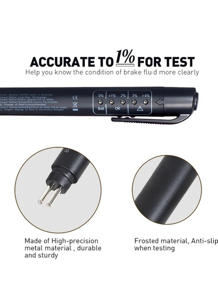 4 Stili Yazın 5 LED Araba Otomatik Teşhis Aracı ile Fren Hidroliği Sıvı Test Kalemi Mini Fren Hidroliği Test Cihazı DOT3DOT4 Kod Okuyucu Tarayıcı (Yurt Dışından)