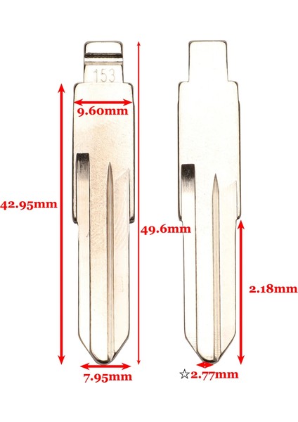 NO.153 Stili Jingyuqin #53 #54 #58 #72 #73 #152 #153 Uzaktan Anahtar Blade Lada Renault Megan Dacia Için Boş Dacia Clio Duster Kd VAC102 Va2 HU83 (Yurt Dışından)