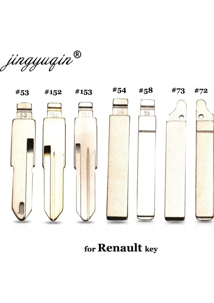 NO.153 Stili Jingyuqin #53 #54 #58 #72 #73 #152 #153 Uzaktan Anahtar Blade Lada Renault Megan Dacia Için Boş Dacia Clio Duster Kd VAC102 Va2 HU83 (Yurt Dışından) fiyatları
