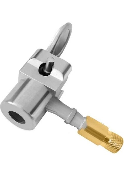 Emek Tasarrufu Düğmesi Stili Araba Aksesuarları Kompresör Araba Oto Pirinç 8mm Lastik Tekerlek Lastik Hava Chuck Şişirme Pompası Vana Klip Kelepçe Konnektör Adaptörü (Yurt Dışından)