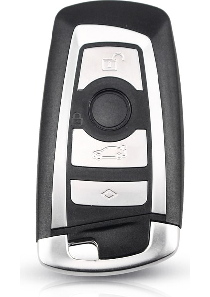 4 Düğme Gümüş Tarzı Keyyou Anahtar Kutu Kapağı Değiştirme Bmw Cas4 F Serisi E90 E92 E93 X5 F10 F20 F30 F Düğme Kabuk (Yurt Dışından)