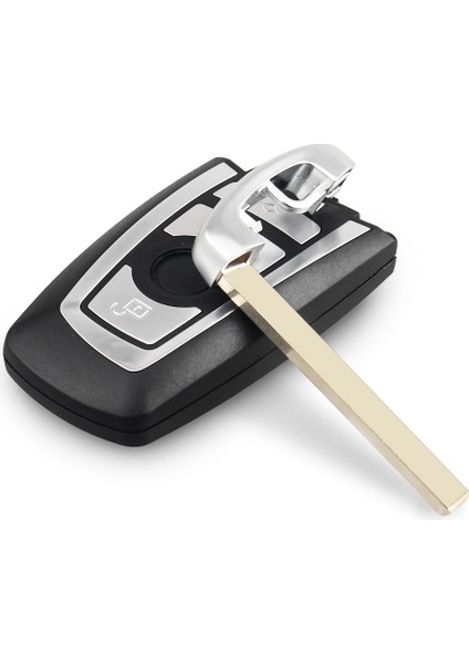 4 Düğme Gümüş Tarzı Keyyou Anahtar Kutu Kapağı Değiştirme Bmw Cas4 F Serisi E90 E92 E93 X5 F10 F20 F30 F Düğme Kabuk (Yurt Dışından)