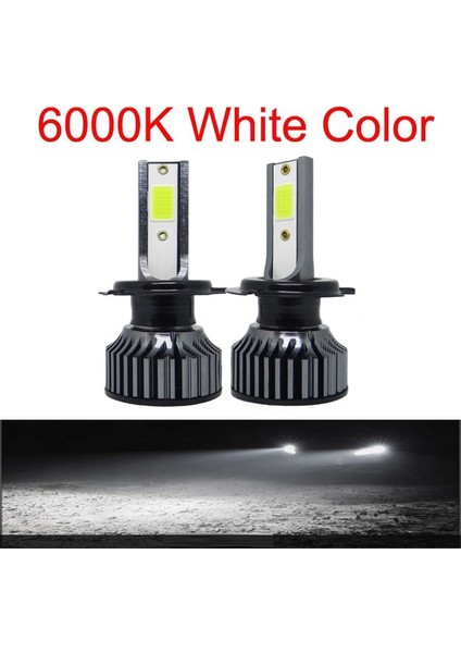 H1 Stili 6000K Soğuk Beyaz Anbus Araba Farları Ampul LED H4 H7 H1 H3 H11 H13 H Hb3 Hb Lm Buz Cob 6500K 4500K Otomatik Sis Lambası (Yurt Dışından)
